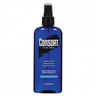 Vaporisateur Consort cheveux pour les hommes, tenue extra, Inodore, Non-Aerosol - 8 oz (Pack de 4)