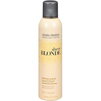 Sheer Blonde Forma cristalina John Frieda y spray de brillo del cabello, 8,5 onza