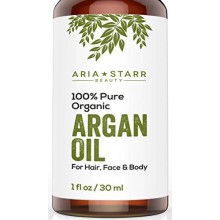 Aria Starr Beauté BIO Huile d'Argan pour les cheveux, la peau, le visage, ongles, Barbe et cuticules - Best 100% Pure marocaine 