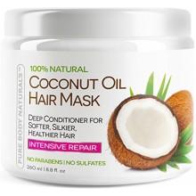 Pur Masque Naturals Body Coconut Hair Oil, 8,8 oz