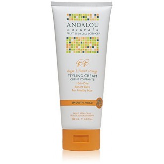 Andalou Naturals Tenir lisse Styling Crème, Argan et Orange douce, 6,8 Ounce