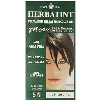Herbatint Permanent Herbal Haircolor Gel, 5N Light Chestnut, 4.56 Ounce