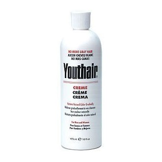 Youthair Crema para hombres y mujeres del color natural Gradualmente 16 oz / 473ml (Pack de 3)