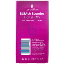 Shots Lee Stafford Bleach Hot Blondes Avec Pro-Blonde Complex 4 x 15ml