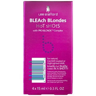 Lee Stafford Bleach Blondes Hot Shots con Pro-Rubio Complejo 4 x 15ml