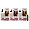 Amor CoSaMo Su color, ni amoníaco, peróxido No Color de pelo, 738 Natural Rubio oscuro (3 Pack) con 1- Jarosa belleza abeja