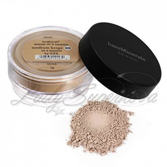 Fundación bareMinerals ORIGINAL SPF 15 con Click, Lock, Ir Tamiz - Medium Beige