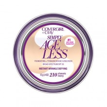 COVERGIRL y OLAY Simply Ageless instantáneo de arrugas Fundación de desafío, Clásico Marfil 0,4 oz (12 g)