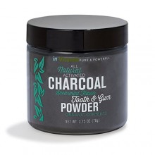 Natural Whitening Tooth & Gum Powder with Activated Charcoal (2.75 oz Spearmint)