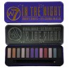 W7 - "en la noche" Smokey Sombras de ojos - Paleta de colores 12 en 1 la gama de colores