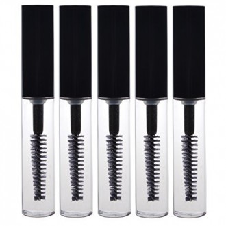 Kloud City® 5 PC reutilizable Botella contenedor vacío Tubo para el crecimiento de la pestaña de aceite / rimel con el cepillo p