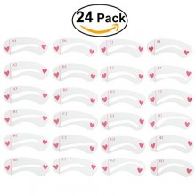 NUOLUX 8 conjuntos de cejas cejas y estética de la plantilla Plantillas Plantillas Kit de Herramientas de forma DIY-24 PC