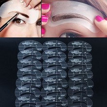 Akak Store Newest 24 Styles 6 Sets Eyebrow Grooming Stencil Kit Template Make Up Shaping Shaper
