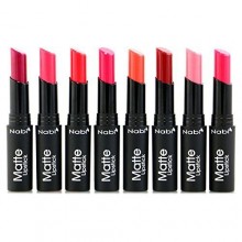 Nabi Cosmetics Professional Matte Lipstick Set of 8 Premium Colors