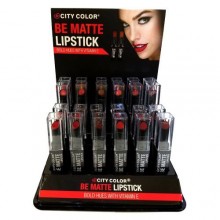 6PC City Color Matte Lipstick Perfect Shades of Red set of 6 color L0021C