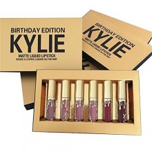 Kylie edición cosméticos cumpleaños de mini mate lipkit - Kylie Jenner lápiz labial