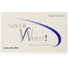 Sheer blanc! 20% des dents professionnels de bandes blanchissantes Kit Films