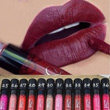 Binmer (TM) 12 PCS impermeable brillo de labios mate de terciopelo y dura más tiempo del lápiz labial lápiz cosmético