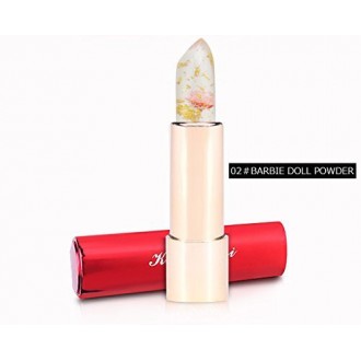 KAILIJUMEI Hydratant Lèvres rouges à lèvres Soin Surplus Lumineux Fleur Jelly Lipstick 4g - BARBIE DOLL POUDRE * Un pcs *