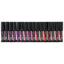 LA Fille au fini mat Pigment Matte Lip Gloss, Ensemble de 16 couleurs