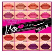 La Fille Matte Pigment Lip Gloss 16 couleurs Ensemble complet