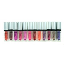 12 Matte Finish Pigment Lip Gloss set - Professional Grade (Liquid Lipstick)