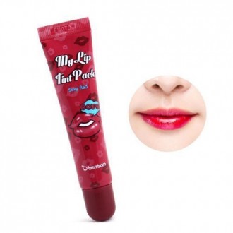 Rojo Berrisom Mi Labial Líquido paquete atractivo El original de Corea del tatuaje del labio