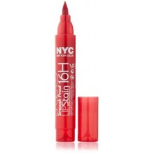 Nueva York Smooch color de labios a prueba de manchas, Rock On Ruby, 0,1 onza líquida