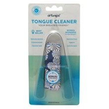 Tongue Cleaner Dr. Tung, en acier inoxydable (les couleurs peuvent varier)