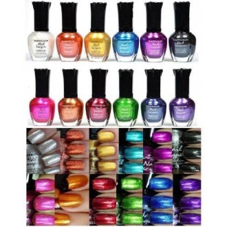 Kleancolor Nail Polish - Awesome Metallic Full Size Lacquer Lot of 12-pc Set Body Care / Beauty Care / Bodycare...