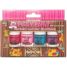 Piggy Pintura Esmalte de uñas - 4 Caja de la botella - No es tóxico