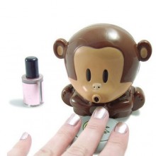 Mono lindo en forma de uñas de manicura polaca del soplador Secadora