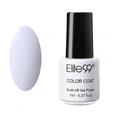 Qimisi empapa de UV LED de color del polaco del gel de la laca de uñas de arte de la manicura francesa 7ml 1323 Blanca