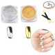 MLMSY 2 Box Mirror Powder Gold Silver Pigment Nail Glitter Nail Art Chrome with Matching Brushes(Silver+Gold)