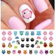 Owl Assortment Nail Art Waterslide Decals Set Number 1 - Salon Quality!