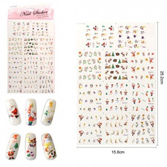 Christmas Design Nail Art Sticker DIY Fashion Gift (008)