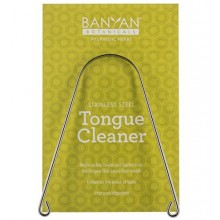 Banyan Botanicals ayurvédica limpiador lingual raspador - Acero Inoxidable - tridoshic - Hecho en los EE.UU. - Reduce la acumula