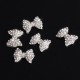 5Pcs 3D en alliage d'argent strass Bow Tie Nail Art Tranches Glitters de Y2B