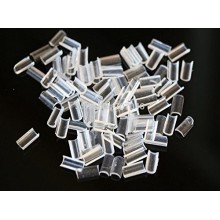 200 Pieces U Tip Keratin Clear Granule Beads for Hair Extensions Bonding or Rebond, Nail Shaped Fusion Glue Pack White
