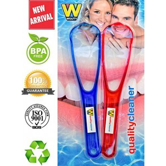 Quality Cleaners Tongue Scrapers Made from Anti-Bacterial, BPA Free Plastic.Tongue Scraper Gives Fresh Breath and Better