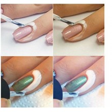 2pcs peau protégée Peel Off Nail Polish Glue Anti-overflow Graisse Liquide Ruban par GokuStore