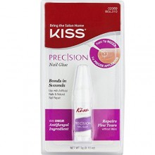 KISS Precision Nail Glue 0.10 oz ( Pack of 6)