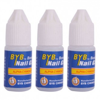 BestOfferBuy 3PCS de uñas de acrílico del pegamento del arte falso francés 3g herramienta de la manicura Consejos