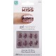 NEW 2016 Kiss Nails GEL FANTASY KGN08 (FAUX REAL) Short Design Nails w/Adhesive Tabs & Glue by Kiss