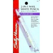 Sally Hansen 2-In-1 Nail Blanc Pencil Avec cuticules Pusher Tip (4-Pack)
