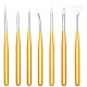 7PCS Nail Art Acrylique Gel UV Dessin Peinture Pen polonaise Brush Set bricolage