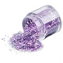 Elevin (TM) 10g / Gold Box Sliver Makeup Art bricolage Paillettes Nail Glitter Powder Nail Shinning Mirror Powder (Violet)