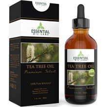 Tea Tree Oil - Therapeutic année 45% terpinen-4-ol (Australian) - 1 once liquide avec Verre Dropper - Premium Select de Essentia