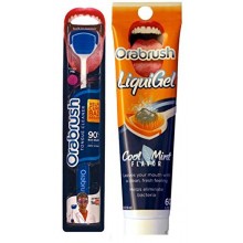 Orabrush Kit - 1 Tongue Cleaner Brush & 1 Gel