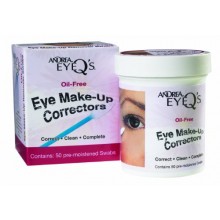 Oil-free Eye Make-up écouvillons Correcteurs pré-humidifiées, 50 comte Andrea eyeq